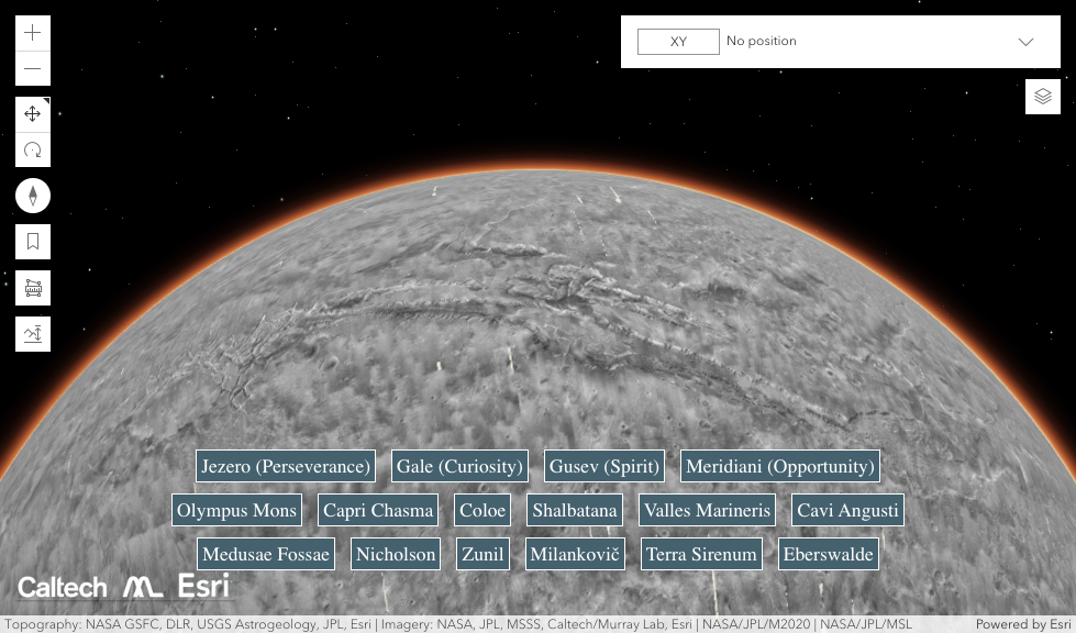 printable map of planet mars